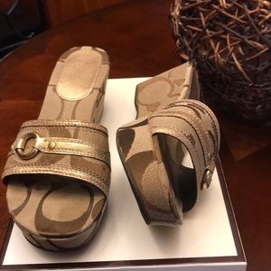 Coach logo wedges
